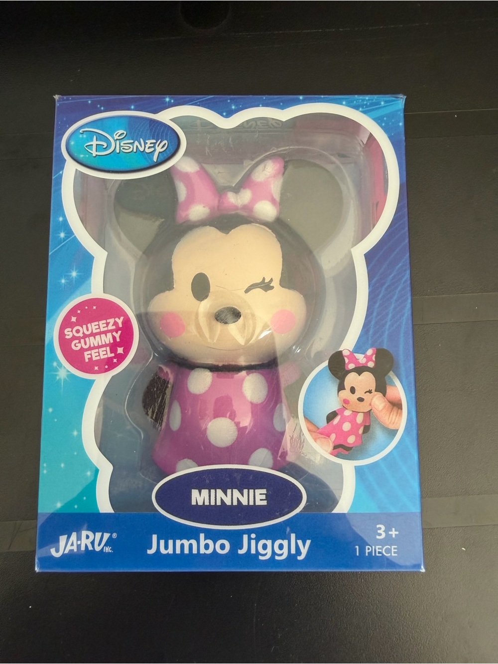 Disney Minnie Jumbot Jiggly Toy Squishy - JARU Squeezy Gummy Fidget